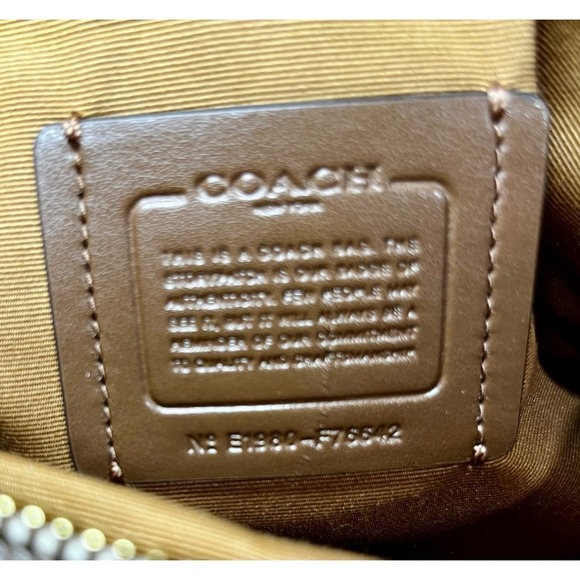 Coach F76642 Pebbled Leather Mia Satchel Bag - Picture 12 of 12